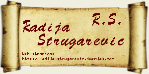 Radija Strugarević vizit kartica